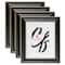 4 Pack Craig Frames Victoria Black & Gold Picture Frame with Mat